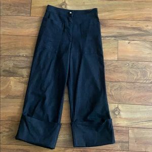 Kate Spade denim gaucho pants